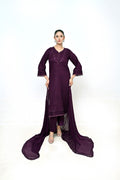 3 Piece Lawn-Cotton (Mystic Purple)
