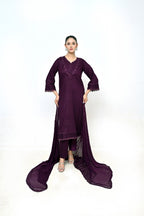 3 Piece Lawn-Cotton (Mystic Purple)