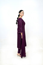 3 Piece Lawn-Cotton (Mystic Purple)