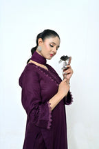 3 Piece Lawn-Cotton (Mystic Purple)