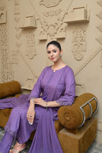 3 Piece Lawn-Cotton (Lilac Sky)
