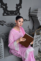 3 Piece Lawn-Cotton (Pink Pearl)