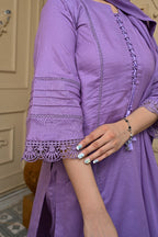 3 Piece Lawn-Cotton (Lilac Sky)