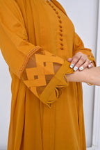 3 Piece Lawn-Cotton (Golden Aura)