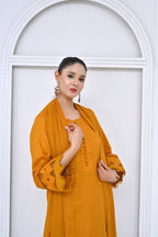 3 Piece Lawn-Cotton (Golden Aura)