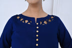3 Piece Lawn-Cotton (Blue Moon)