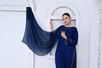 3 Piece Lawn-Cotton (Blue Moon)