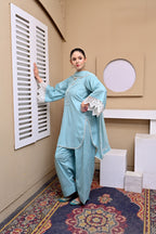 3 Piece Lawn-Cotton (Ocean Mist)