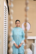 3 Piece Lawn-Cotton (Ocean Mist)