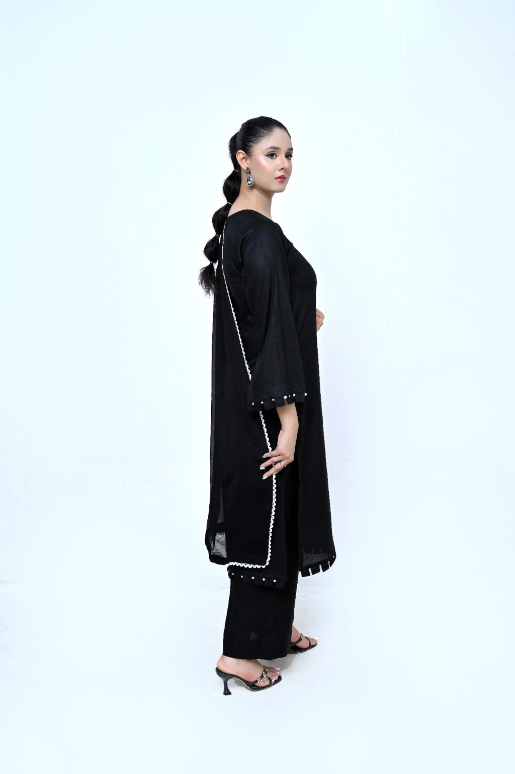 3 Piece Lawm-Cotton (Black Beauty)