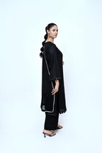 3 Piece Lawn-Cotton (Black Beauty)