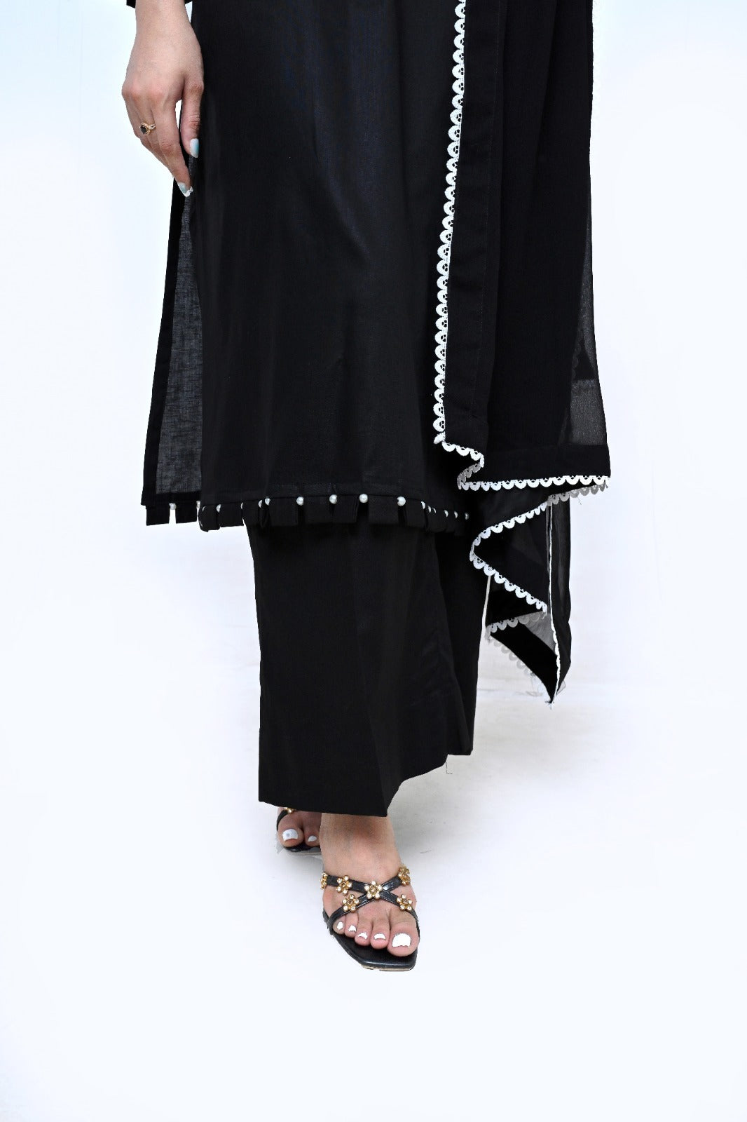 3 Piece Lawm-Cotton (Black Beauty)
