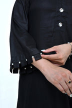 3 Piece Lawn-Cotton (Black Beauty)