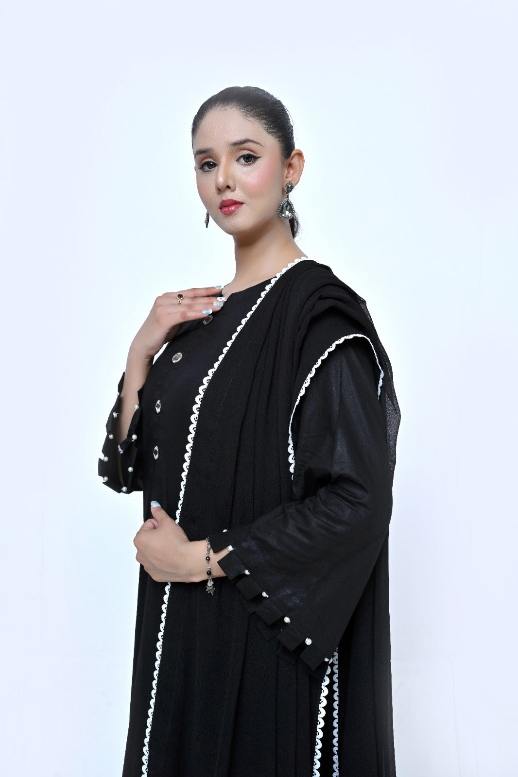 3 Piece Lawm-Cotton (Black Beauty)