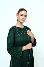 3 Piece Lawn-Cotton (Mint Muse)